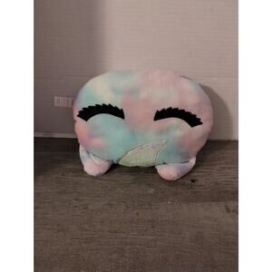 BMagical by BTween Rainbow Tye Dye Sleeping Cat Plush
